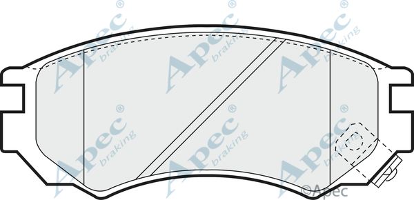 APEC BRAKING stabdžių trinkelių rinkinys, diskinis stabdys PAD791